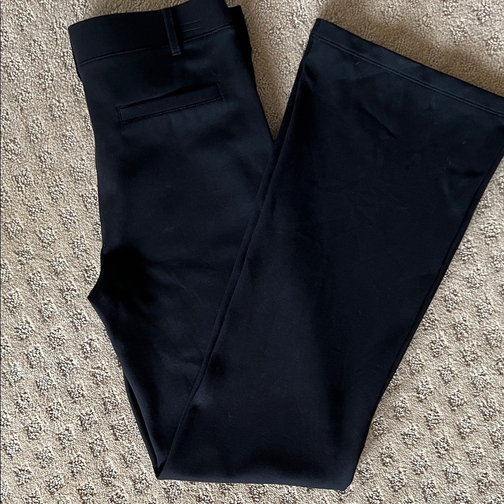 Betabrand Pull On Black Stretch Work Pants